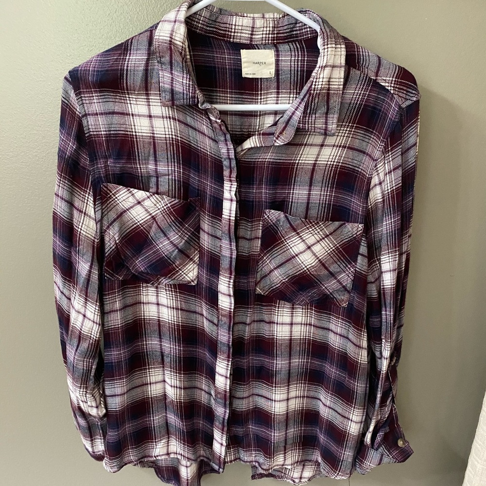 Split back flannel